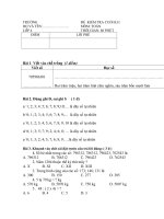 de thi cuoi hoac ki 1 mon toan + tieng viet lop 4