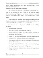 THỰC TRẠNG HOẠT ĐỘNG SẢN XUẤT KINH DOANH Ở TỔNG CÔNG TY CHÈ VIỆT NAM