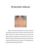 Dị ứng thuốc chống lao