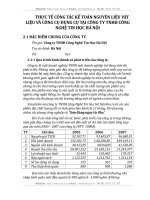 THỰC TẾ CÔNG TÁC KẾ TOÁN NGUYÊN LIỆU VẬT LIỆU VÀ CÔNG CỤ DỤNG CỤ TẠI CÔNG TY TNHH CÔNG NGHỆ TIN HỌC HÀ NỘI