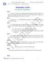 Các bài toán về phép đếm (Bài tập và hướng dẫn giải)