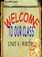 English8 UNit4-Write
