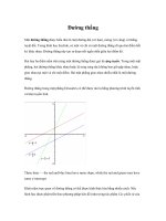 Đường thẳng Một đường thẳng được hiểu như là một đường dài (vô hạn),