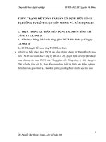 THỰC TRẠNG KẾ TOÁN TÀI SẢN CỐ ĐỊNH HỮU HÌNH TẠI CÔNG TY KỸ THUẬT NỀN MÓNG VÀ XÂY DỰNG 20