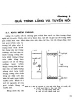 Quá trình lắng và tuyển nổi