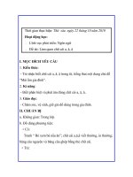 giáo án lớp lá  a, ă, â