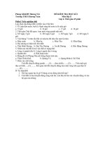 Đề kt hk1 Đia 6 (2010-2011)t.khảo