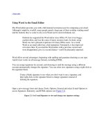 Using Word As the Email Editor