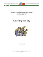Kỷ năng trình bày