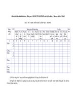 MẪU SỔ THEO DÕI CHỖ LÀM VIỆC TRỐNG