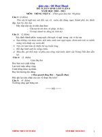 đề thi tuyển sinh lớp chọn