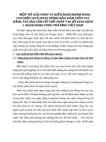 MỘT SỐ GIẢI PHÁP VÀ KIẾN NGHỊ NHẰM NÂNG CAO HIỆU QUẢ HOẠT ĐỘNG BẢO ĐẢM TIỀN VAY BẰNG TÀI SẢN CẦM CỐ THẾ CHẤP TẠI SỞ GIAO DỊCH I  NGÂN HÀNG CÔNG THƯƠNG VIỆT NAM