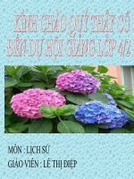 LICH SỬ LỚP 4