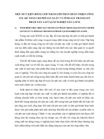 MỘT SỐ Ý KIẾN ĐÓNG GÓP NHẰM GÓP PHẦN HOÀN THIỆN CÔNG TÁC KẾ TOÁN CHI PHÍ SẢN XUẤT VÀ TÍNH GIÁ THÀNH SẢN PHẨM XÂY LẮP TẠI XÍ NGHIỆP XÂY LẮP II