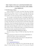 THỰC TRẠNG NĂNG LỰC CẠNH TRANH TRONG ĐẤU THẦU Ở CÔNG TY CỔ PHẦN XÂY DỰNG CÔNG TRÌNH GIAO THÔNG 872