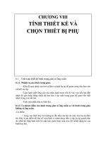 thiết kế hệ thống lạnh, chương 8