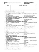 đề kt sinh học 9