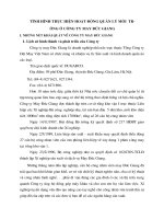 TÌNH HÌNH THỰC HIỆN HOẠT ĐỘNG QUẢN LÝ MÔI  TRƯỜNG Ở CÔNG TY MAY ĐỨC GIANG