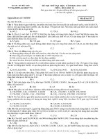 Đề thi Thử ĐH tháng 10 năm 2010