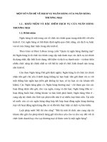 MỘT SỐ VẤN ĐỀ VỀ DỊCH VỤ NGÂN HÀNG CỦA NGÂN HÀNG THƯƠNG MẠI