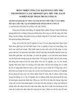 HOÀN THIỆN CÔNG TÁC HẠCH TOÁN TIÊU THỤ THÀNH PHẨM VÀ XÁC ĐỊNH KẾT QUẢ TIÊU THỤ TẠI XÍ NGHIỆP DƯỢC PHẨM TRUNG ƯƠNG II