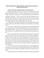 Một số biện pháp marketing nhằm đẩy mạnh tiêu thụ sản phẩm của Công ty Dệt Kim Hà Nội