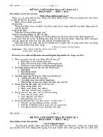 Đề ôn luyện kiểm tra giữa kì 1 - phần Đọc -hiểu