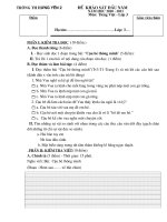 Đề khảo sát đầu năm lớp 3