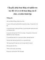 Cấp giấy phép hoạt động cai nghiện ma tuý đối với cơ sở đã hoạt động của tổ chức, cá nhân thành lập