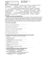 ĐỀ KT LOP 8 SỐ 3