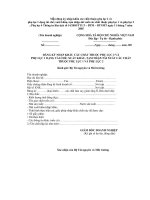 Mẫu đăng ký nhập khẩu các chất