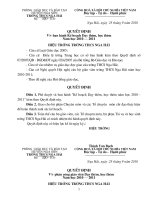 KẾ HOẠCH DẠY THÊM, HỌC THÊM