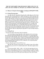 MỘT SỐ Ý KIẾN KHIẾN NGHỊ NHẰM HOÀN THIỆN CÔNG TÁC TỔ CHỨC KẾ TOÁN NGHIỆP VỤ TÍN DỤNG TẠI  NHNOPTNT DIỄN CHÂU