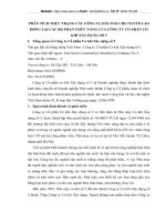 PHÂN TÍCH THỰC TRẠNG CÁC CÔNG CỤ ĐÃI NGỘ CHO NGƯỜI LAO ĐỘNG TẠI CÁC BỘ PHẬN CHỨC NĂNG CỦA CÔNG TY CỔ PHẦN CƠ KHÍ XÂY DỰNG SỐ 5