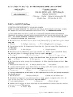 Đề thi hsg môn tiếng anh ( bảng B ) năm 2010 tỉnh khánh  hòa ( lớp 12+ 9)