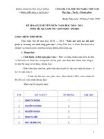 Ke hoach chuyen mon nam hoc 2010-2011