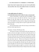 PHÂN TÍCH THỰC TRẠNG CÔNG TÁC DUY TRÌ VÀ MỞ RỘNG THỊ TRƯỜNG TIÊU THỤ SẢN PHẨM Ở CÔNG TY CƠ KHÍ HÀ NỘI