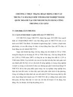 CHƯƠNG 2 THỰC TRẠNG HOẠT ĐỘNG CHO VAY TRUNG VÀ DÀI HẠN ĐỐI VỚI DOANH NGHIỆP NGOÀI QUỐC DOANH TẠI CHI NHÁNH NGÂN HÀNG CÔNG THƯƠNG CẦU GIẤY