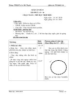 giáo án TD - QP 10 học kỳ 1