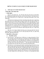 NHỮNG VẤN ĐỀ LÝ LUẬN CƠ BẢN VỀ THẺ THANH TOÁN