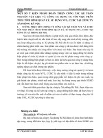 MỘT SỐ Ý KIẾN NHẰM HOÀN THIỆN CÔNG TÁC KẾ TOÁN NGUYÊN VẬT LIỆU VÀ CÔNG CỤ DỤNG CỤ VỚI VIỆC PHÂN TÍCH TÌNH HÌNH QUẢN LÝ, SỬ DỤNG NVL, CCDC TẠI CÔNG TY XÀ PHÒNG HÀ NỘI
