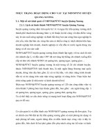 THỰC TRẠNG HOẠT ĐỘNG CHO VAY TẠI NHNNPTNT HUYỆN QUẢNG XƯƠNG