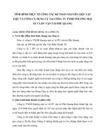 TÌNH HÌNH THỰC TẾ CÔNG TÁC KẾ TOÁN NGUYÊN LIỆU VẬT LIỆU VÀ CÔNG CỤ DỤNG CỤ TẠI CÔNG TY TNHH THƯƠNG MẠI SX VÀ DV VẬN TẢI PHÚ QUANG