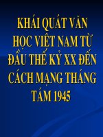 khai quat vhvn tu cmt8-1945
