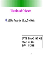 Vitamin and Colorant