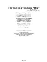 Thơ tinh hoa học hay