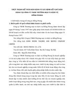 THỰC TRẠNG KẾ TOÁN BÁN HÀNG VÀ XÁC ĐỊNH KẾT QUẢ BÁN HÀNG TẠI CÔNG TY TNHH THƯƠNG MẠI VÀ DỊCH VỤ