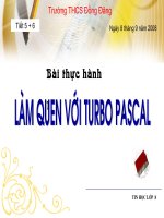 Bài thực hành 1 - Tin 8