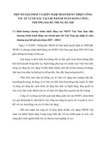 MỘT SỐ GIẢI PHÁP VÀ KIẾN NGHỊ NHẰM HOÀN THIỆN CÔNG  TÁC XỬ LÍ NỢ XẤU TẠI CHI NHÁNH NGÂN HÀNG CÔNG THƯƠNG HAI BÀ TRƯNG HÀ NỘI