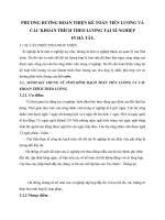 PHƯƠNG HƯỚNG HOÀN THIỆN KẾ TOÁN TIỀN LƯƠNG VÀ CÁC KHOẢN TRÍCH THEO LƯƠNG TẠI XÍ NGHIỆP